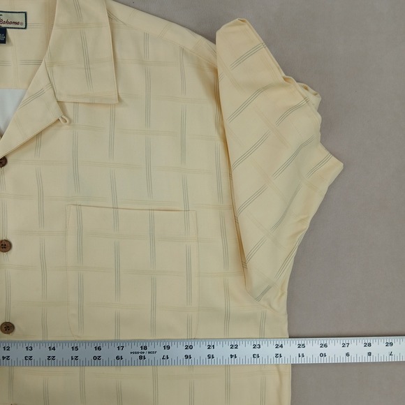 Tommy Bahama Large Mens Shirt Hawaiian Camp Silk Floral Casual 24x29 Has Defects - Picture 5 of 12